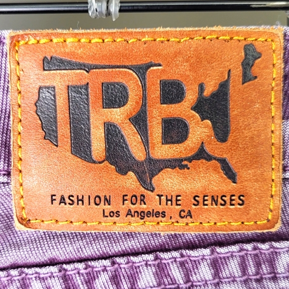 True Religion Rare Grape Purple Corduroy Shannon Skinny Jeans size 26 - Picture 3 of 5